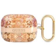 Akcesoria do słuchawek - Etui Guess do AirPods Pro cover złoty/gold Paisley Strap Collection - miniaturka - grafika 1