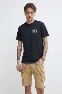Billabong t-shirt bawełniany Adventure Division męski kolor czarny z nadrukiem ABYZT02299 - Koszulki męskie - miniaturka - grafika 1