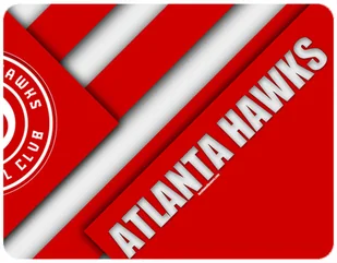 PODKŁADKA POD MYSZKĘ ATLANTA HAWKS + IMIĘ 23x19CM DO LAPTOPA - Podkładki pod mysz - miniaturka - grafika 1