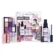 Cienie do powiek - MAKEUP REVOLUTION - GET THE LOOK - SMOKEY ICON - Zestaw kosmetyków do makijażu twarzy, oczu oraz ust - miniaturka - grafika 1