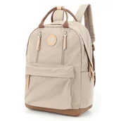 Torby na laptopy - Modny plecak w kolorze beżowym z kieszeniami na laptopa - Himawari - miniaturka - grafika 1