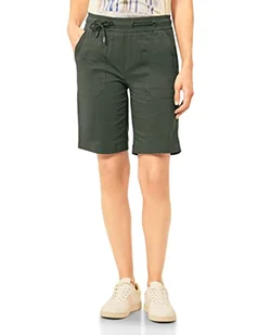 Cecil Damskie szorty wiskozowe B375366, Utility Olive, M - Spodenki damskie - miniaturka - grafika 1