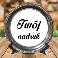 Talerze - Metalowy talerz Ø 25 cm z Twoim nadrukiem - miniaturka - grafika 1