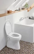 Kompakty WC - Villeroy & Boch O.novo Toaleta WC stojąca 52x36 cm z półką bez kołnierza z powłoką CeramicPlus weiss alpin 7619R1R1 - odbiór osobisty: Kraków, Warszawa - miniaturka - grafika 1
