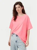 Koszulki i topy damskie - American Vintage T-Shirt Pymaz PYM02AH24 Różowy Oversize - miniaturka - grafika 1