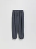 Spodnie i spodenki dla chłopców - Reserved - Bawełniane spodnie jogger - granatowy - miniaturka - grafika 1