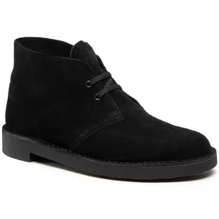 Trzewiki Clarks Bushacre 3 261635277 Black Suede - Botki męskie - miniaturka - grafika 1