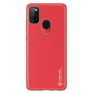 Etui i futerały do telefonów - Dux Ducis Yolo eleganckie etui pokrowiec ze skóry ekologicznej Samsung Galaxy M30s czerwony - miniaturka - grafika 1