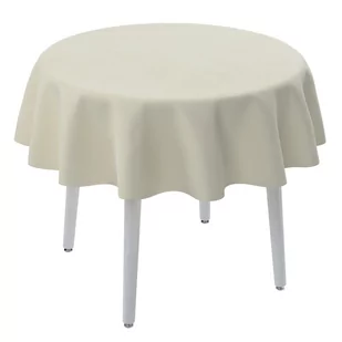 Dekoria Obrus okrągły śmietankowa biel 135 cm Velvet - Obrusy i serwetki - miniaturka - grafika 1