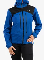 Kurtki narciarskie - Kurtka w góry z membraną damska Salewa Ortles PTX 3L Jacket - electric - miniaturka - grafika 1