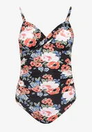 Stroje kąpielowe - Różowy Strój Kąpielowy Jednoczęściowy z Wycięciem na Plecach Ulonitia - miniaturka - grafika 1