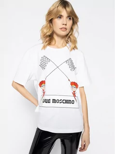 Koszulki i topy damskie - Love Moschino T-Shirt W4F8732M 3876 Biały Regular Fit - grafika 1