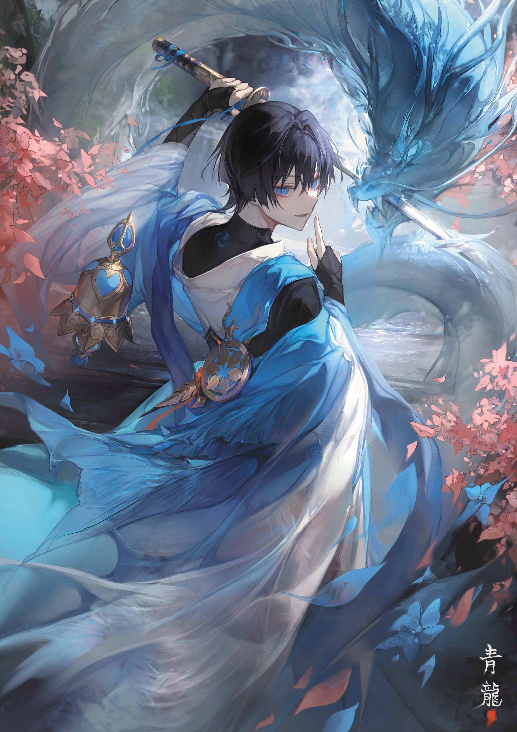 Plakat A1 Genshin Impact Anime Gra Scaramouche Wanderer