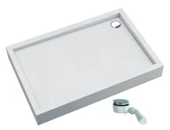 Brodziki prysznicowe - SCHEDPOL SCHEDLINE COLLECTION Brodzik prostokątny zintegrowany FAVORY PLUS WHITE STONE 90x120x16 z systemem STABILSOUND PLUS 3ST.F1P-90120/B/ST GRATIS SYFON 90 MM- - miniaturka - grafika 1