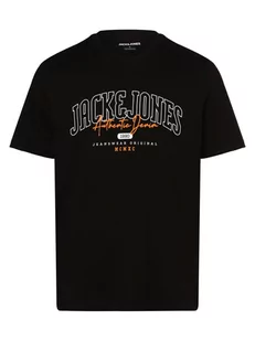 Jack & Jones - T-shirt męski  JJLarry, czarny - Koszulki męskie - miniaturka - grafika 1