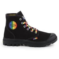Trampki damskie - Buty Palladium Pampa Pride Black/Rainbow W 76521-054-M czarne - miniaturka - grafika 1