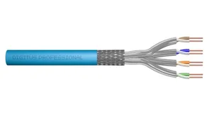 Assmann Przewód Kabel teleinformatyczny S/FTP kat 6A LS0H drut niebieski Eca DK-1641-A-VH-5 500m DK-1641-A-VH-5 - Kable - miniaturka - grafika 1