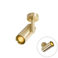 Lampy ścienne - QAZQA Projekt punktowy regulowany w kolorze złotym - Scopio Honey - miniaturka - grafika 1