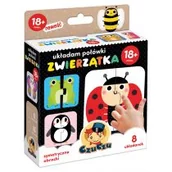 Puzzle - Bright Junior Media CzuCzu Układam połówki Zwierzątka 18m+ - Media - miniaturka - grafika 1