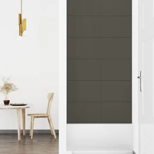 Panele ścienne, 12 szt, ciemnoszare, 90x30 cm, aksamit, 3,24 m² - Panele ścienne i boazeria - miniaturka - grafika 5