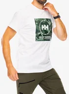 Koszulki i topy damskie - Koszulka bawełniana Helly Hansen Core Graphic T-Shirt - white - miniaturka - grafika 1
