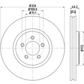 Tarcze hamulcowe - Tarcza hamulcowa HELLA 8DD 355 128-881 - miniaturka - grafika 1