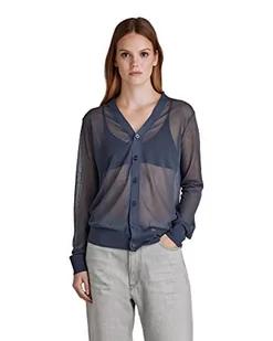 G-STAR RAW Damski kardigan z dzianiny, Niebieski (Fantem Blue D21652-d140-863), XL - Swetry damskie - miniaturka - grafika 1