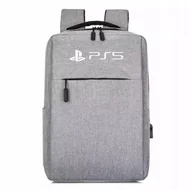 Gadżety dla graczy - Torba Plecak Na Konsole PS5 i PS4 Z USB kolor Szary - miniaturka - grafika 1