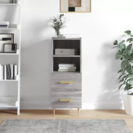 Komody - vidaXL Szafka, szary dąb sonoma, 34,5x34x90 cm materiał drewnopochodny - miniaturka - grafika 1