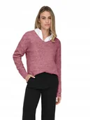 Swetry damskie - ONLY CAMILLA SWETER DAMSKI WKŁADANY PRZEZ GŁOWĘ M 6BA - miniaturka - grafika 1