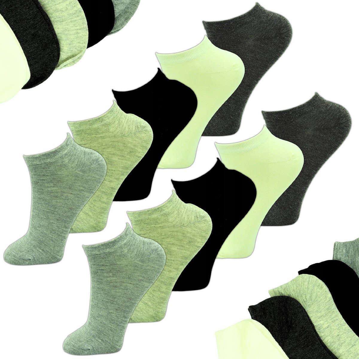 DAMSKIE Skarpetki Krótkie 10 PAR Stopki 39-41 STOPKI włókno bambusowe 100%