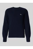 Swetry męskie - Sweter z dzianiny o kroju regular fit z czystej wełny - Lacoste - miniaturka - grafika 1