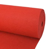 Wykładziny - vidaXL Wykładzina targowa, gładka, 1,6x12 m, czerwona - miniaturka - grafika 1