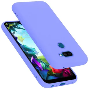 Pokrowiec Do LG K40S Etui w LIQUID JASNY FIOLET TPU Silikon Case Cover Obudowa Ochronny Cadorabo - Etui i futerały do telefonów - miniaturka - grafika 1