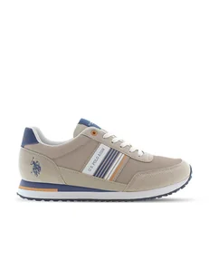 U.S. Polo Assn. Sneakersy w kolorze beżowym - Trampki męskie - miniaturka - grafika 1