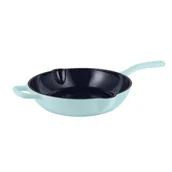 Patelnie - Retro patelnia żeliwna Ø 26 cm Vintage Cuisine - mięta - miniaturka - grafika 1