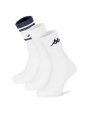 Skarpetki damskie - Kappa Skarpety KR_ANKLE_SS25 (3-PACK) Biały - miniaturka - grafika 1