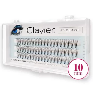 Clavier CLAVIER EYELASH SZTUCZNE RZĘSY W KĘPKACH 10MM - Sztuczne rzęsy i akcesoria - miniaturka - grafika 1