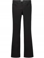 Spodnie damskie - Spodnie bootcut damskie Tom Tailor Alexa Narrow Boot ROZMIAR 30/32 czarne - miniaturka - grafika 1