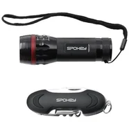 Zestaw multitool latarka scyzoryk Prezent