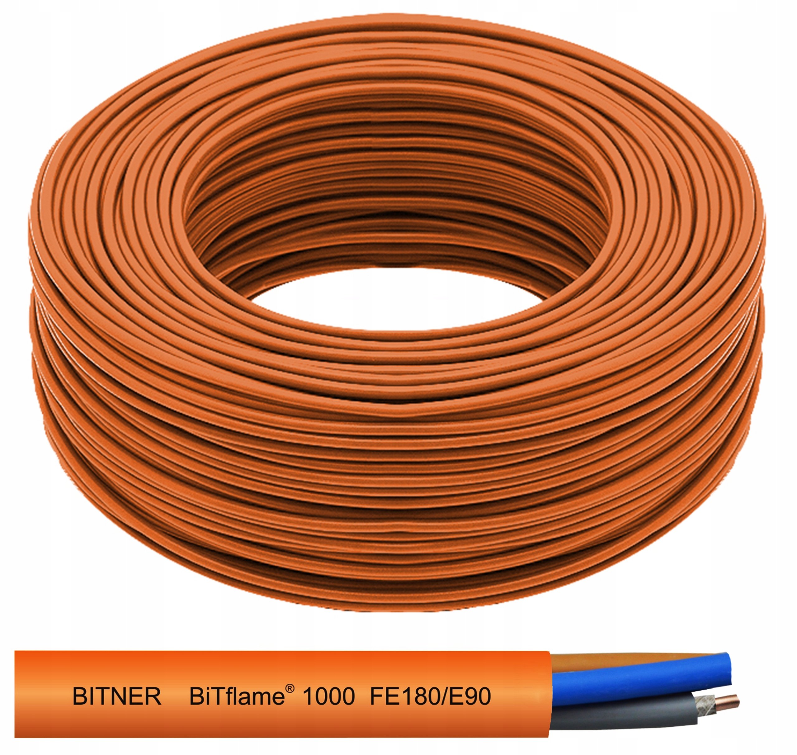 Technokabel Kabel energetyczny ognioodporny (N)HXH-J FE180 PH90/E90 3x2,5RE 0,6/1kV /bębnowy/ 1192 010 33