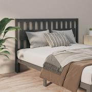 Inne meble do sypialni - Lumarko Wezgłowie łóżka, szare, 165,5x4x100 cm, lite drewno sosnowe - miniaturka - grafika 1