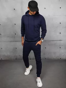 Dres męski granatowy Dstreet AX0673-L - Dresy męskie - miniaturka - grafika 1