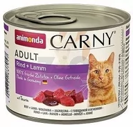 Mokra karma dla kotów - ANIMONDA Cat Carny Adult smak: wołowina i jagnięcina 6 x 200g - miniaturka - grafika 1