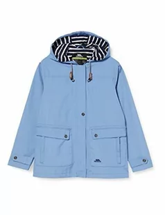 Trespass Trespass Wodoodporna kurtka przeciwdeszczowa damska z ukrytym kapturem niebieski (Denim Blue) XS FAJKRAM20001_DEBXS - Kurtki damskie - miniaturka - grafika 1
