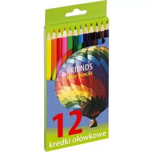 KW Trade Kredki ołówkowe sześciokątne 12 kolorów - Kredki, ołówki, pastele i pisaki - miniaturka - grafika 1
