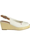 Sandały damskie - BUTY TOMMY HILFIGER BUTY DAMSKIE BIAŁE - miniaturka - grafika 1