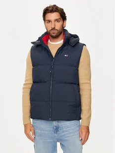 Tommy Jeans Kamizelka Essential DM0DM20465 Granatowy Regular Fit - Kamizelki męskie - miniaturka - grafika 1