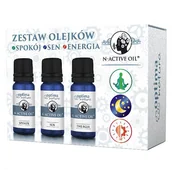 Aromaterapia - Zestaw N-Active Oil Spokój & Sen & Energia, naturalne olejki eteryczne, 3 x 10 ml - miniaturka - grafika 1