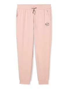 Armani Exchange Damskie spodnie dresowe Colorful Armani Logo Slim Fit French Terry Jogger, Rosa, XL - Spodnie damskie - miniaturka - grafika 1
